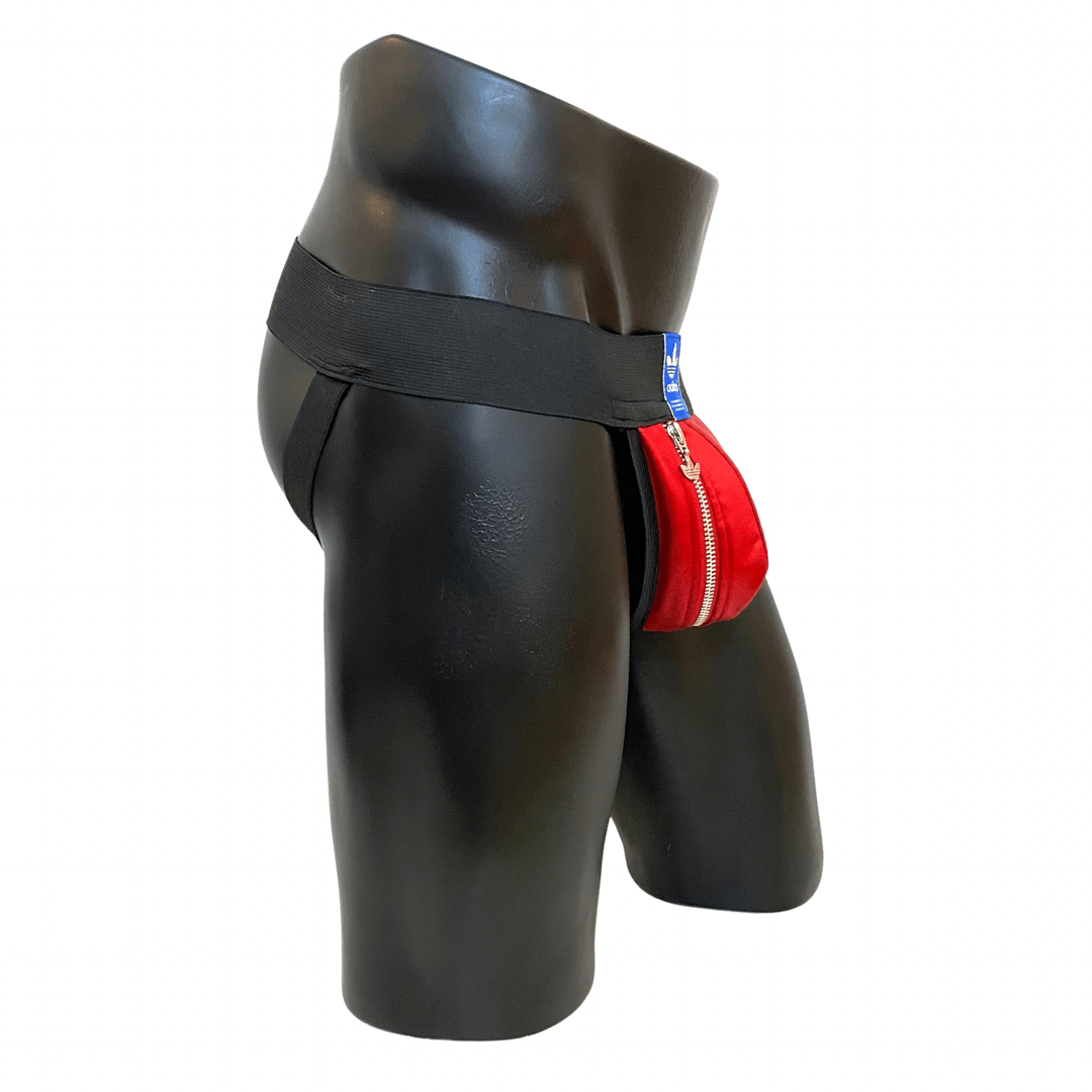 Adidas Chile 62 Red Silver Jockstrap/Thong