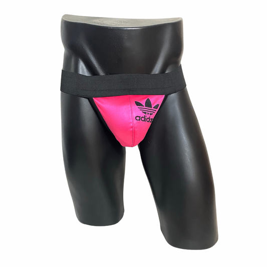 Adidas Chile 62 Black/ PInk Logo Jockstrap/Thong