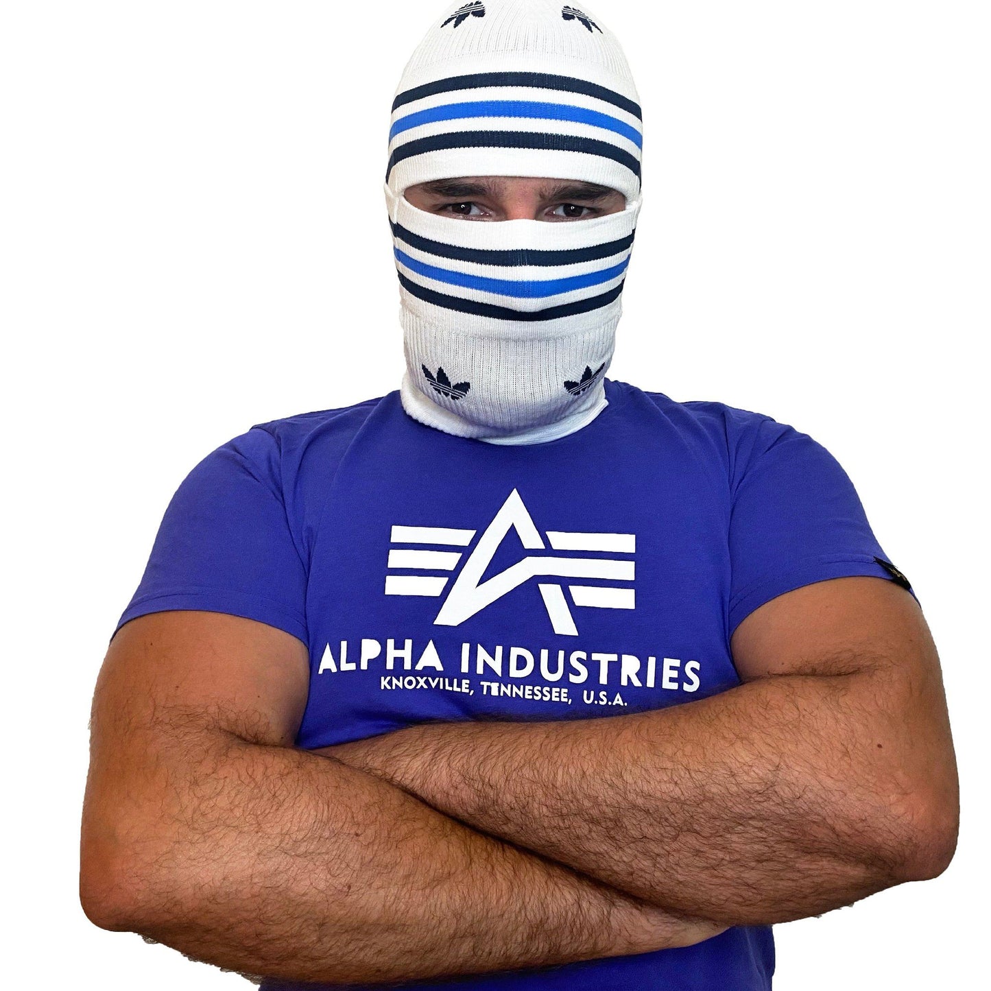 Adidas Balaclava White - Blue