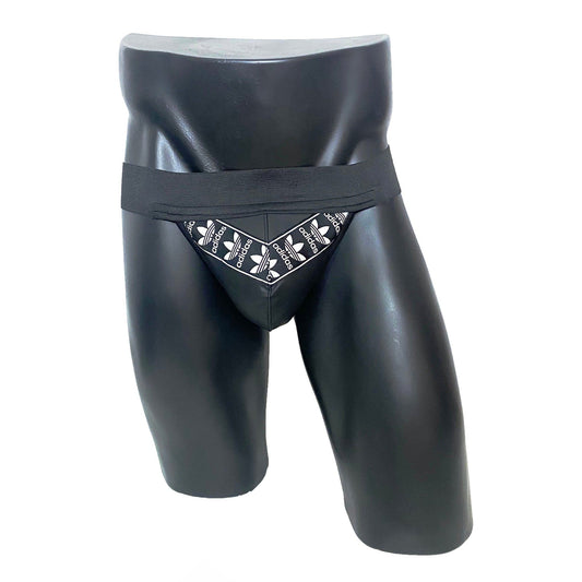 Adidas Faux Leather Jockstrap/Thong