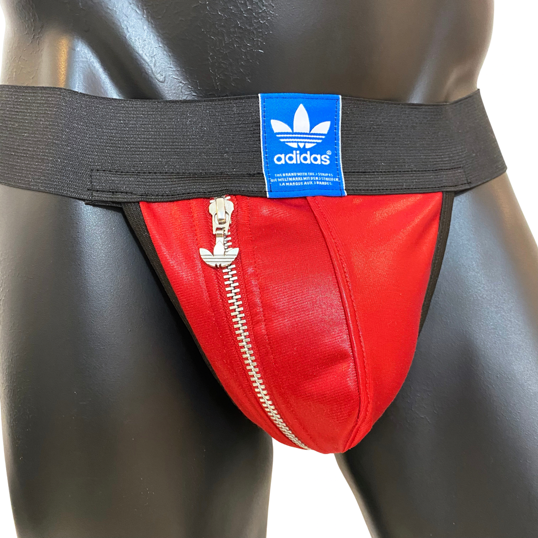 Adidas Chile 62 Red Silver Jockstrap/Thong