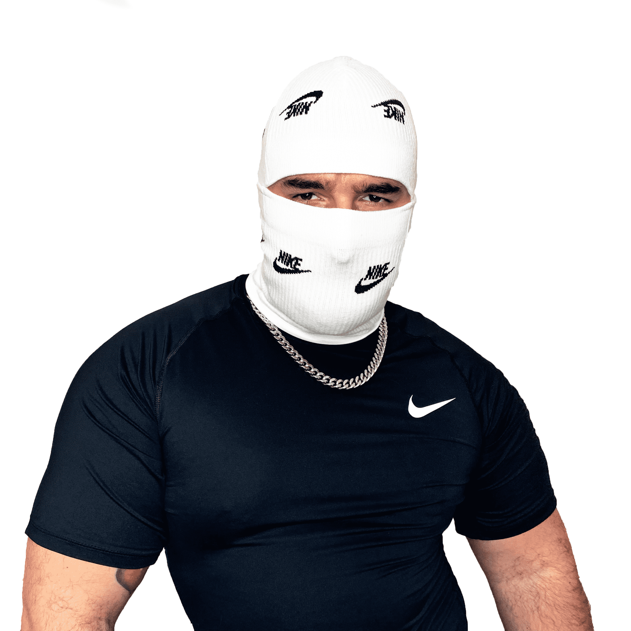white nike balaclava