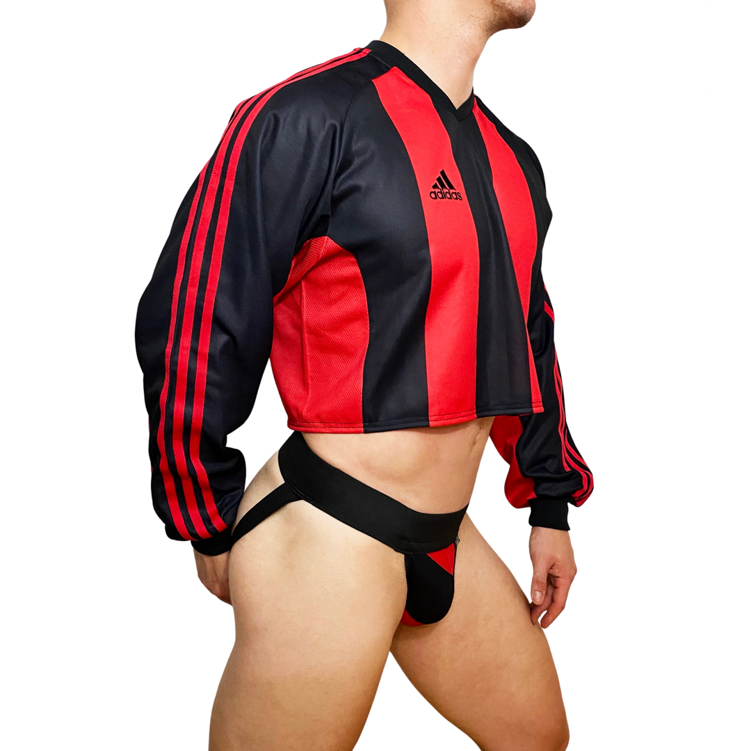 Adidas Sport Black/Red Look