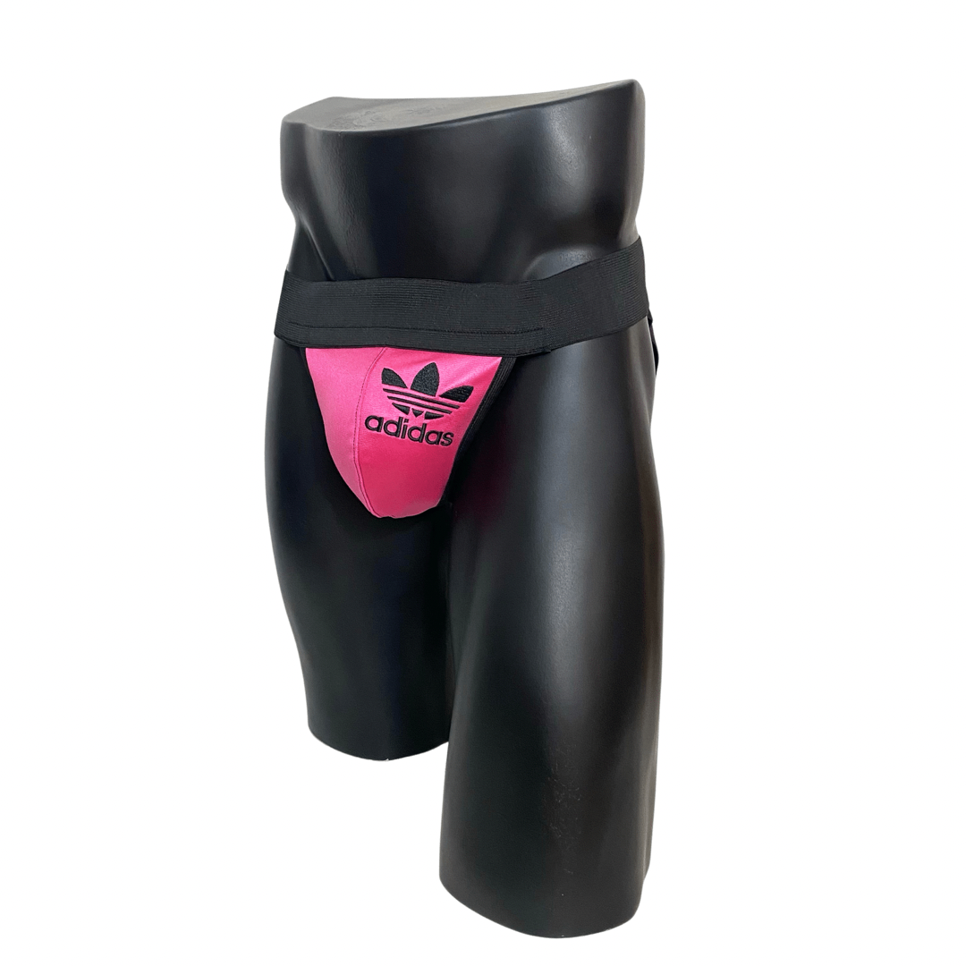 Adidas Chile 62 Black/ PInk Logo Jockstrap/Thong