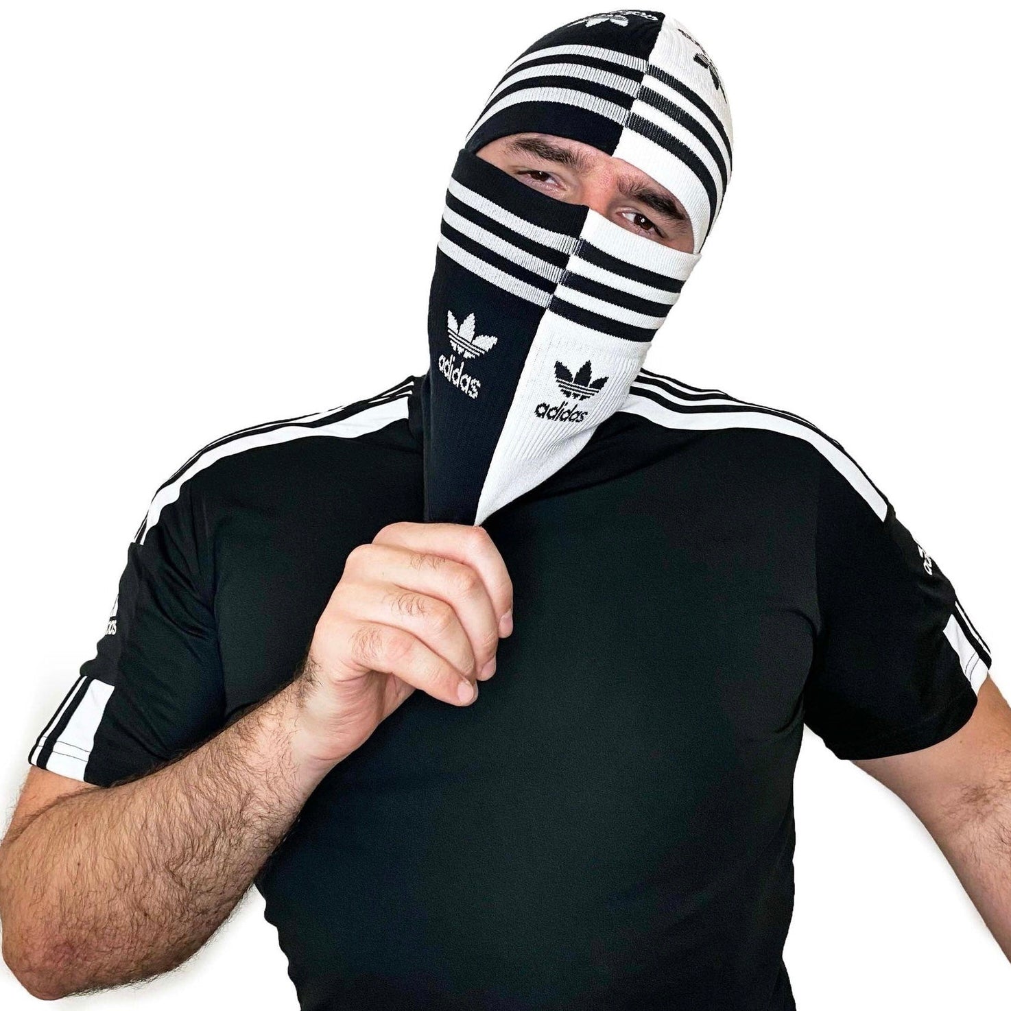 SNEAKERMASK Adidas Balaclava Black/White1