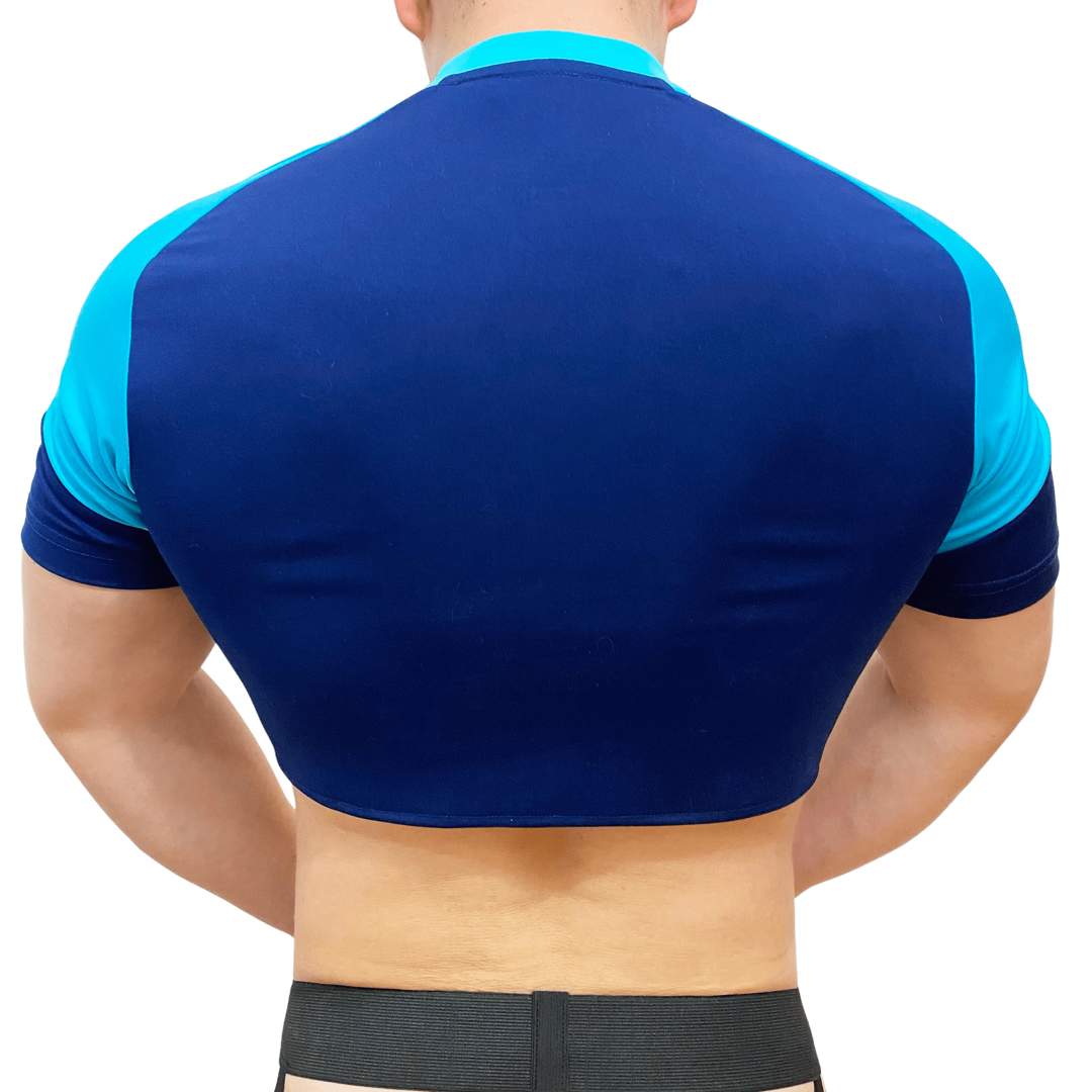 Adidas Blue\White Crop Top