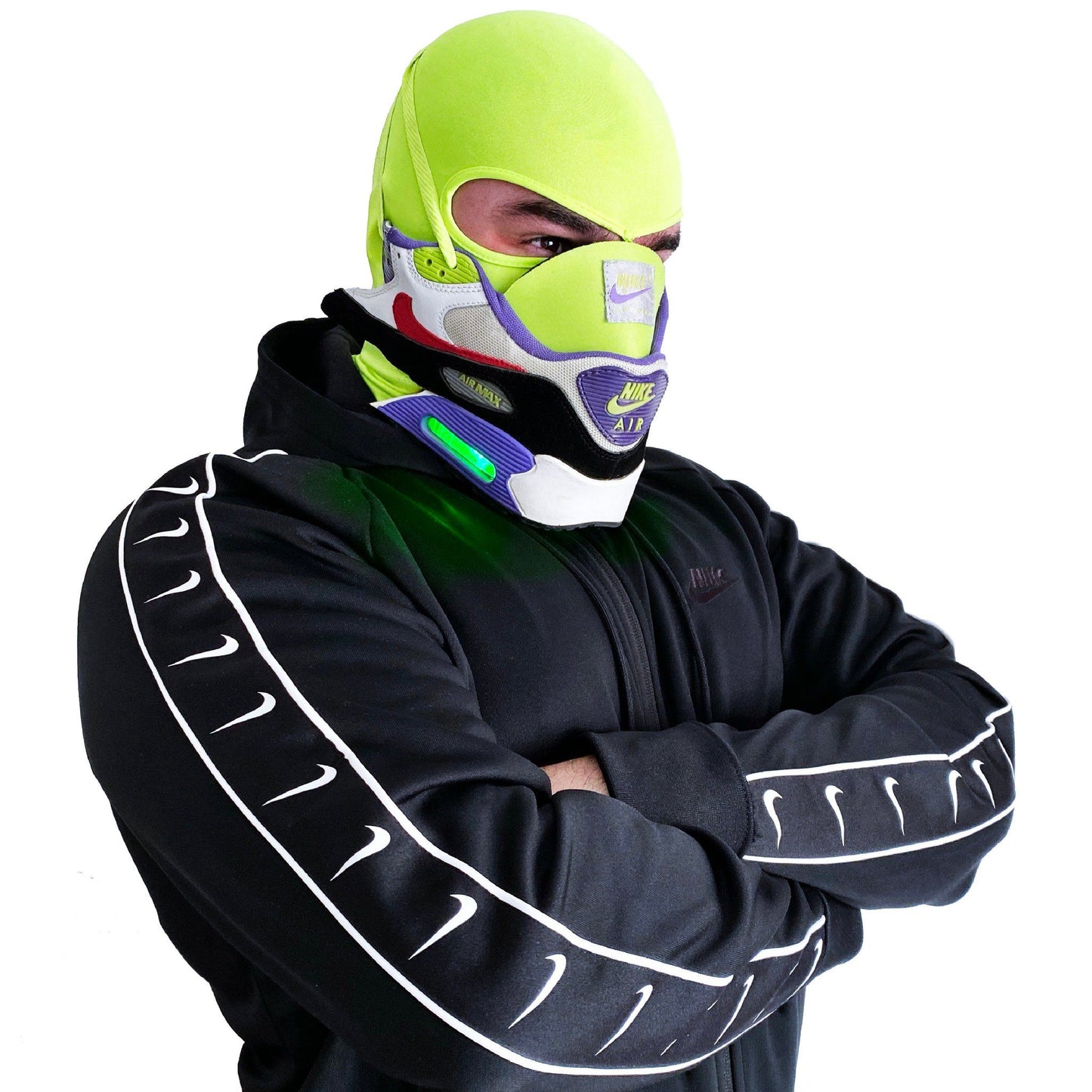 Air Max 90 Green Envy Mask - LED lights
