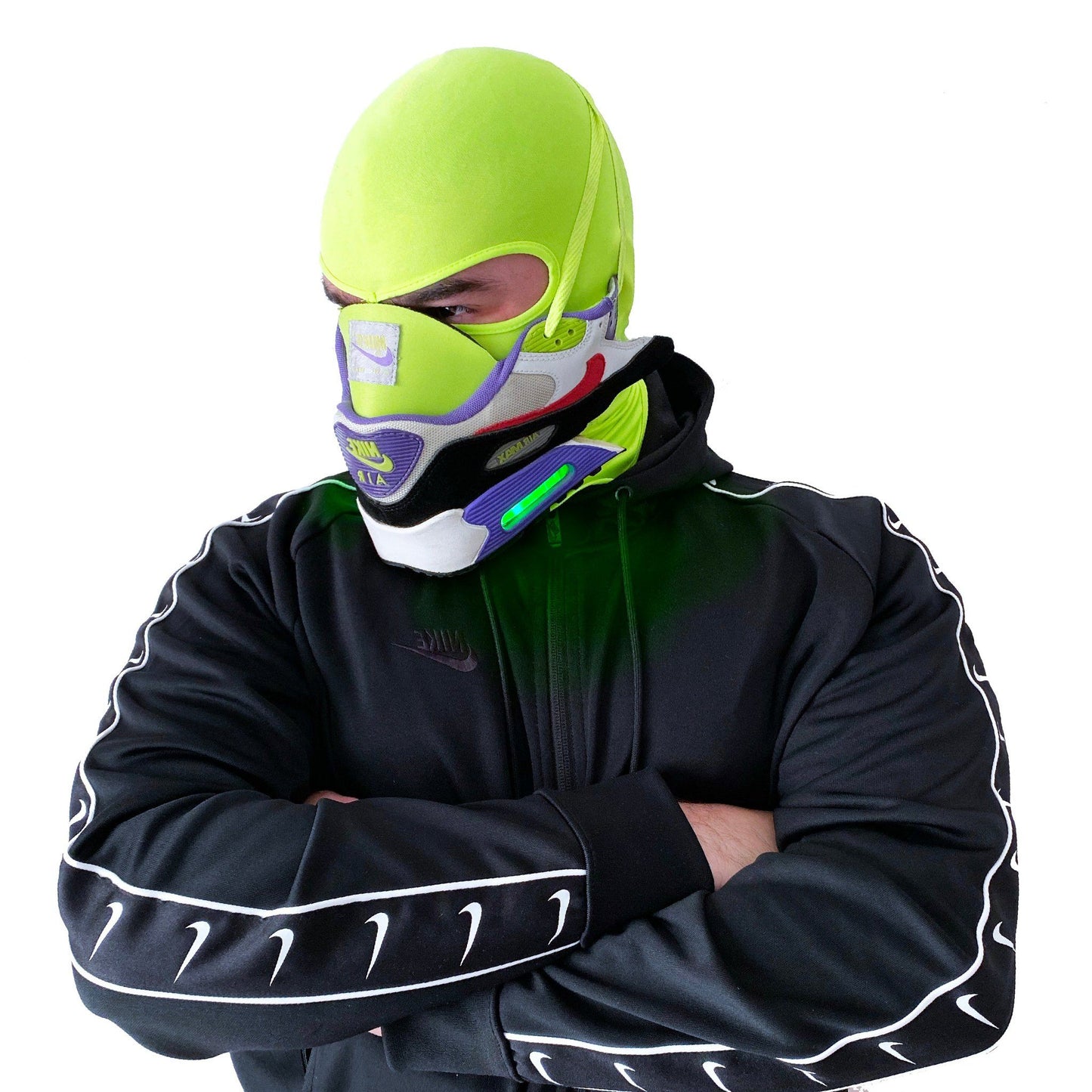 Air Max 90 Green Envy Mask - LED lights