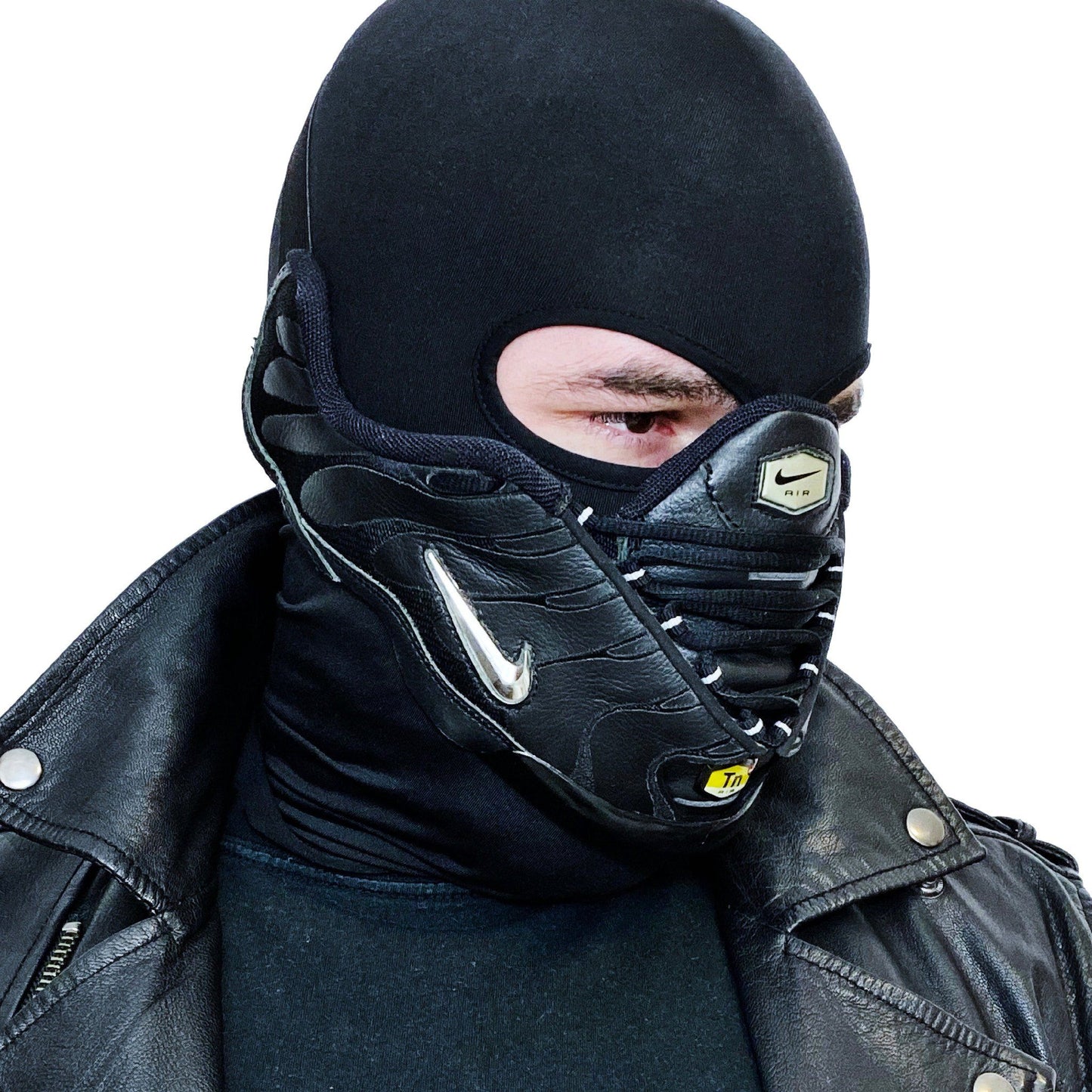 Air Max Tn Black Leather Mask
