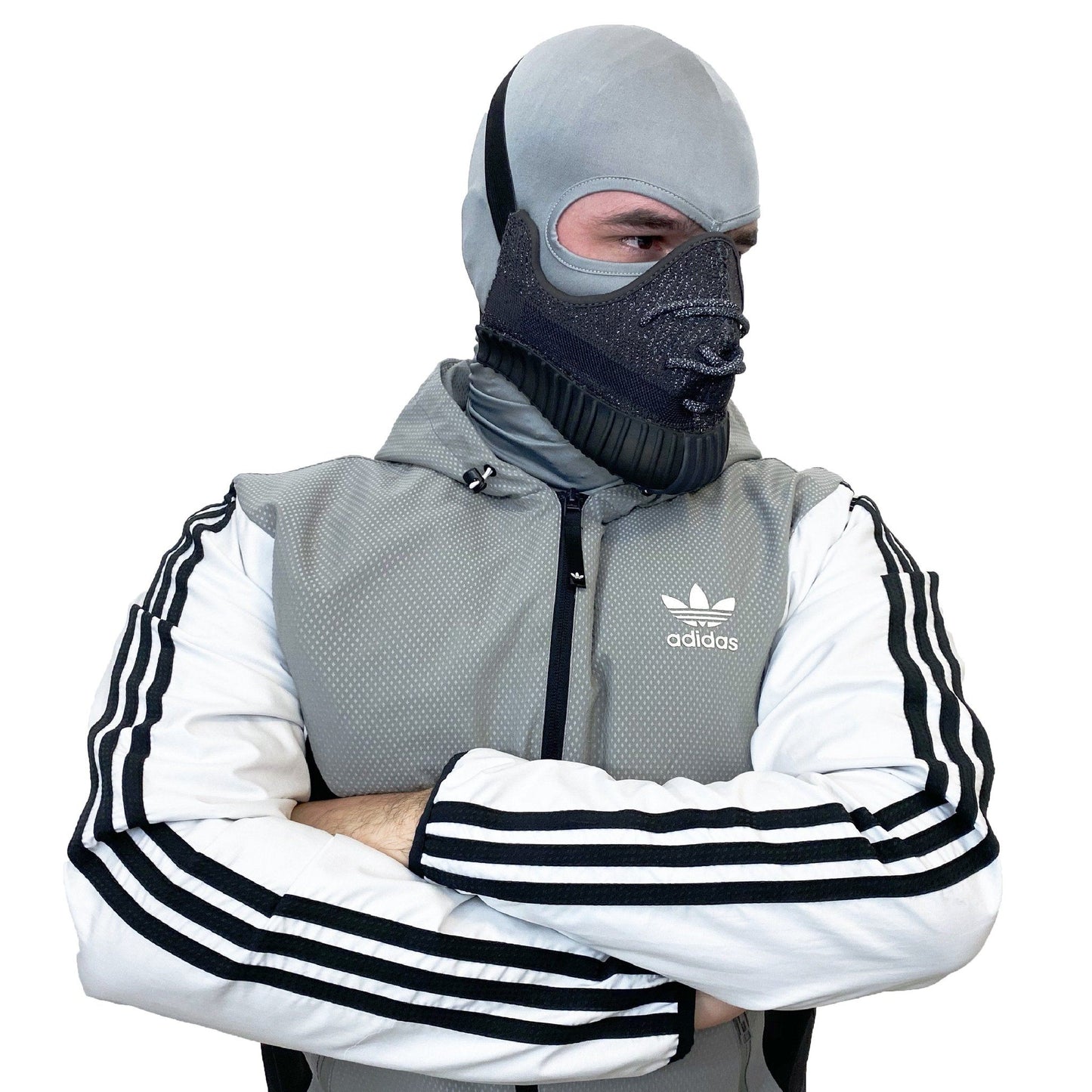 Yeezy Boost 350 V2 Black Reflective Mask
