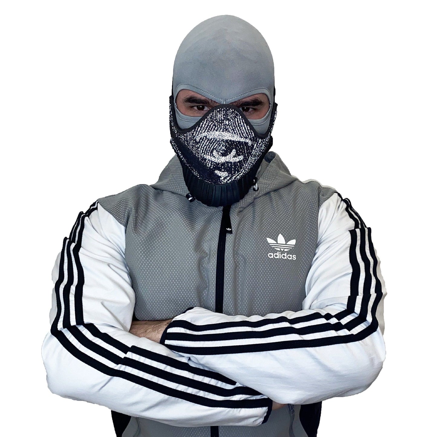 Yeezy Boost 350 V2 Black Reflective Mask