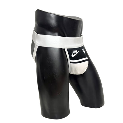 Nike Air Black/White Socks Jockstrap/Thong