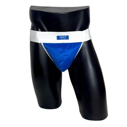 Adidas Glossy Logo All Over Blue Jockstrap/Thong