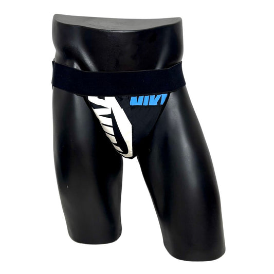 Nike Black Blue/White Logo Jockstrap/Thong