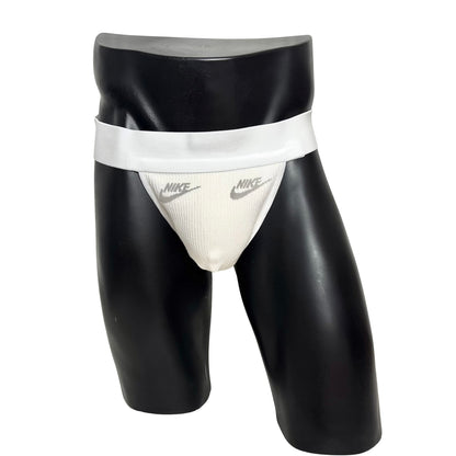 Nike Off White Iron Gray Logo Socks Jockstrap/Thong