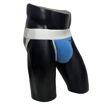 Nike Just Do It Side Logo Blue/White Socks Jockstrap/Thong