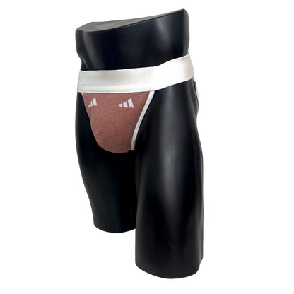 Adidas Sport Logo Nude Caramel Socks Jockstrap/Thong