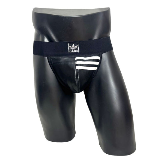 Adidas 3 Stripes Black Pocket Jockstrap/Thong 4.0