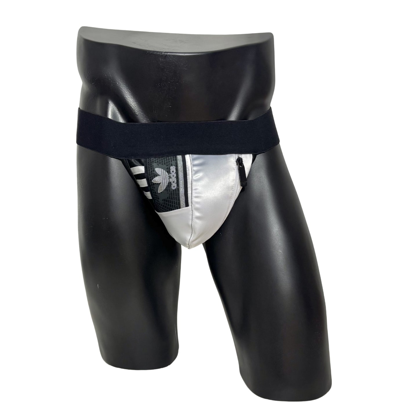Adidas Originals Silver Gray Logo Pocket Jockstrap/Thong 2.0