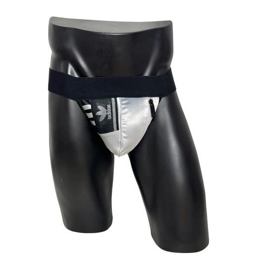 Adidas Originals Silver Gray Logo Pocket Jockstrap/Thong 2.0
