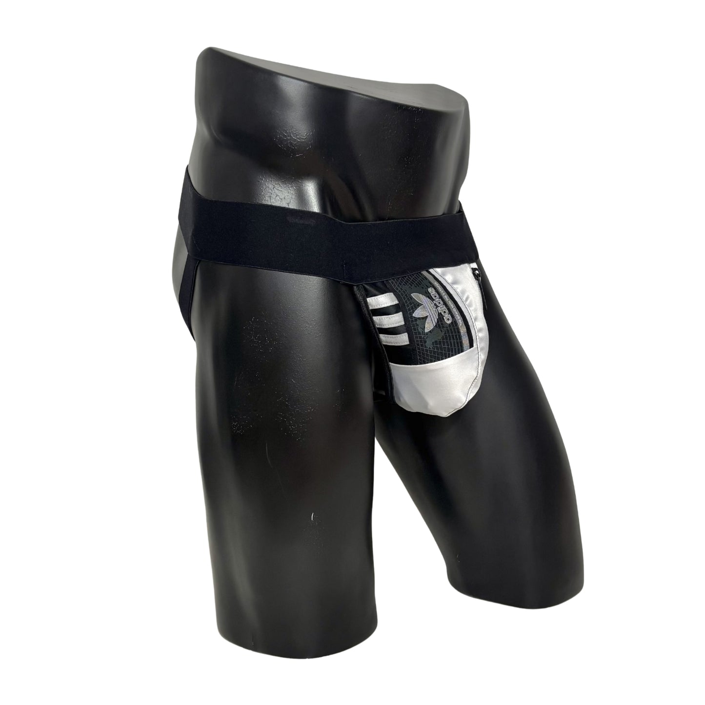 Adidas Originals Silver Gray Logo Pocket Jockstrap/Thong 2.0