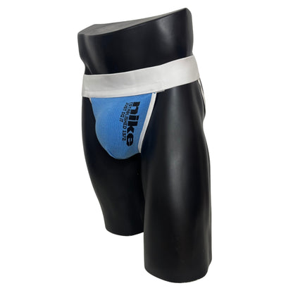 Nike Just Do It Side Logo Blue/White Socks Jockstrap/Thong