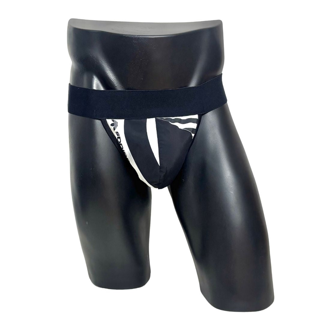 Adidas Originals 3 Stripes Side Logo Black/White Jockstrap/Thong 2.0
