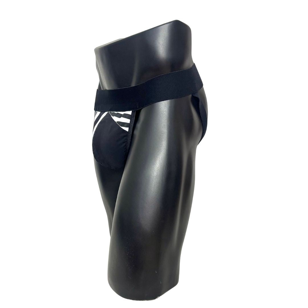 Adidas Originals 3 Stripes Side Logo Black/White Jockstrap/Thong 2.0