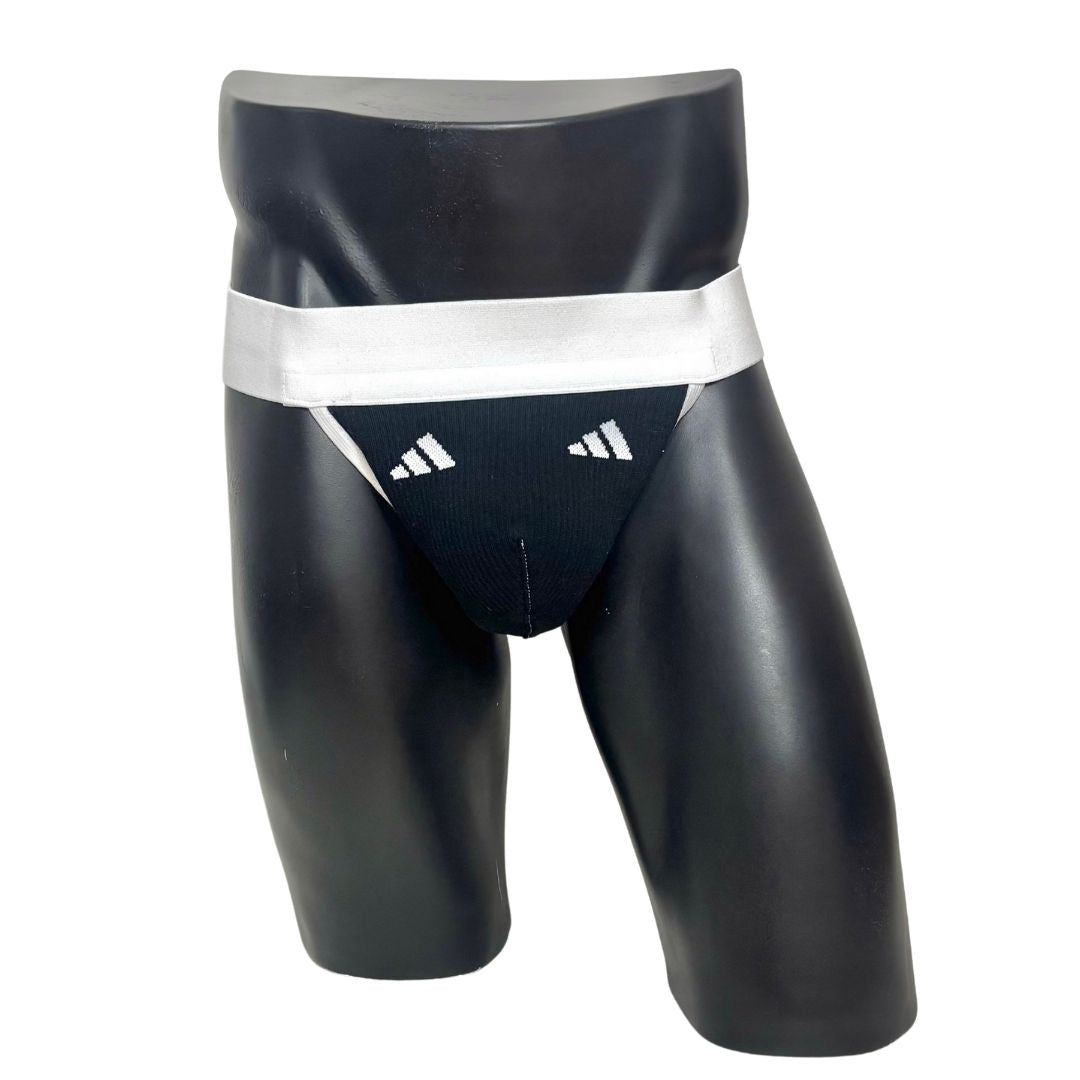 Adidas Sport Logo Black Socks Jockstrap/Thong