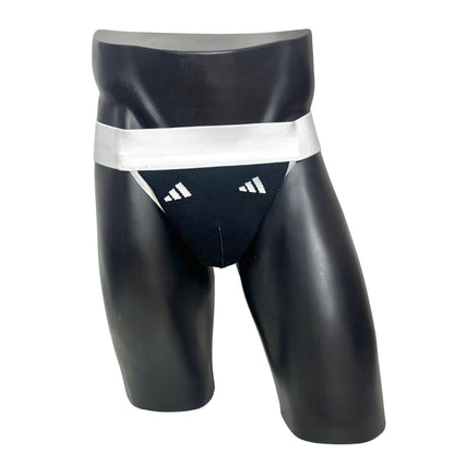Adidas Sport Logo Black Socks Jockstrap/Thong
