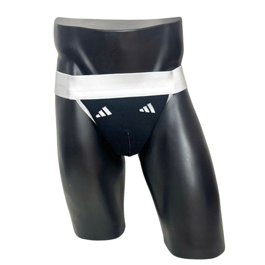 Adidas Sport Logo Black Socks Jockstrap/Thong