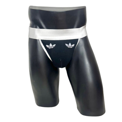 Adidas Logo Black Socks Jockstrap/Thong