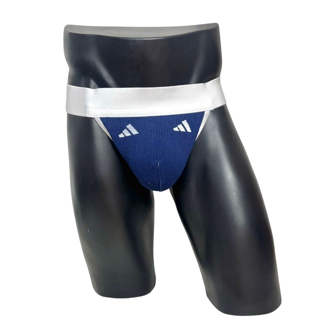 Adidas Sport Logo Dark Blue Socks Jockstrap/Thong