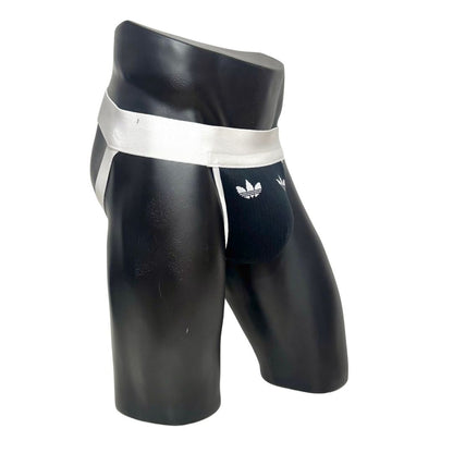 Adidas Logo Black Socks Jockstrap/Thong