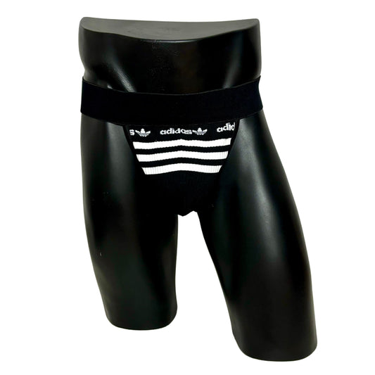 Adidas Originals Black Logo Socks Jockstrap/Thong