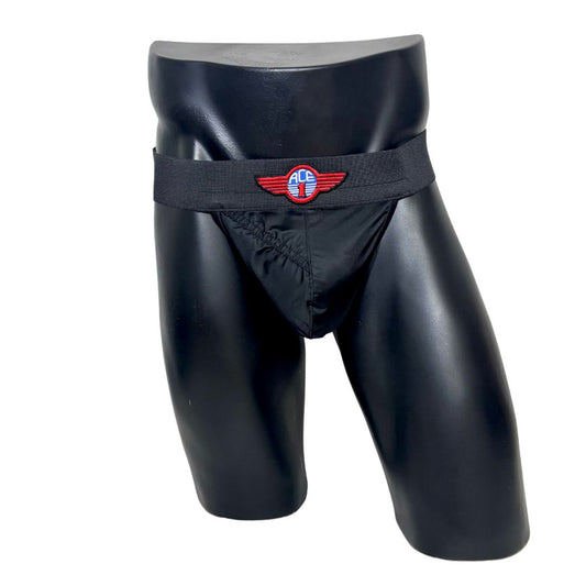 Alpha Industries Black ACE Emblem Jockstrap/Thong