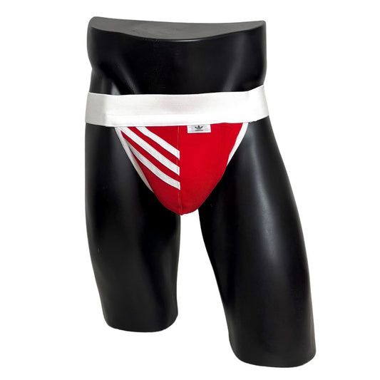 Adidas 3 Stripes Red Pocket Jockstrap/Thong