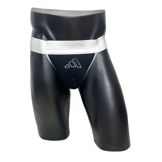 Adidas Sport Outlined Logo Black Socks Jockstrap/Thong