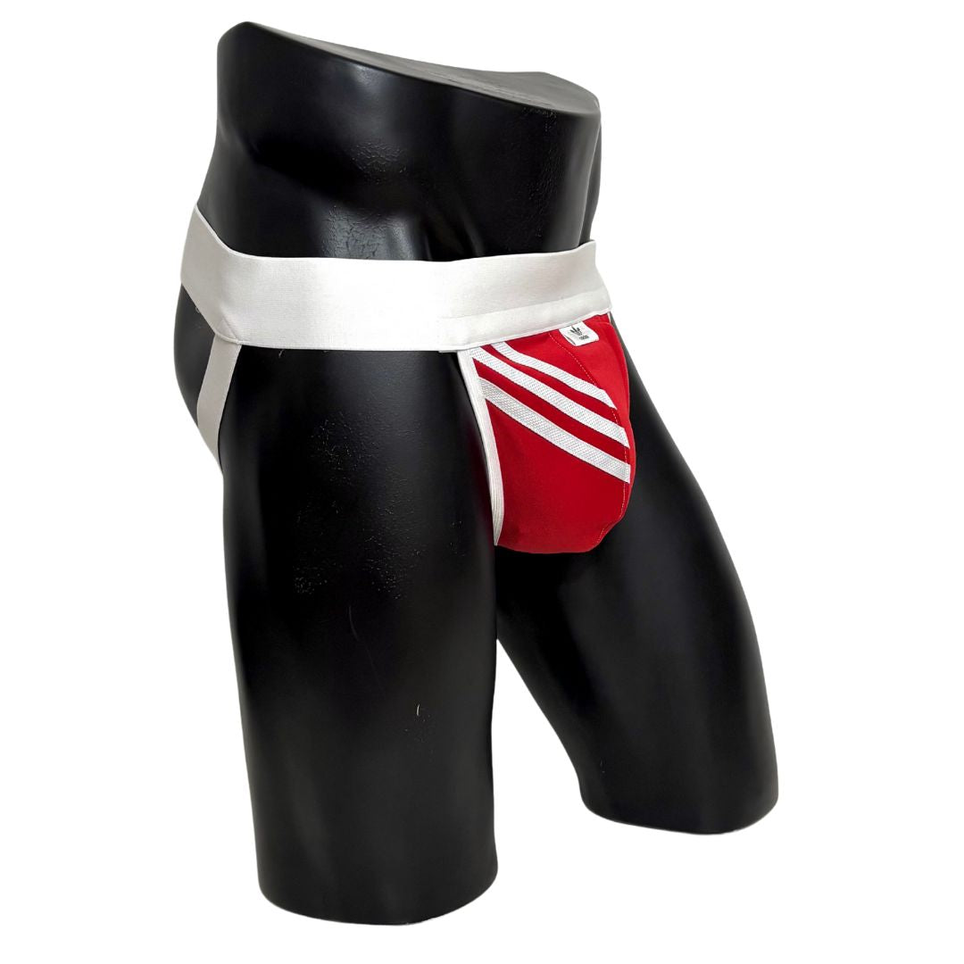 Adidas 3 Stripes Red Pocket Jockstrap/Thong