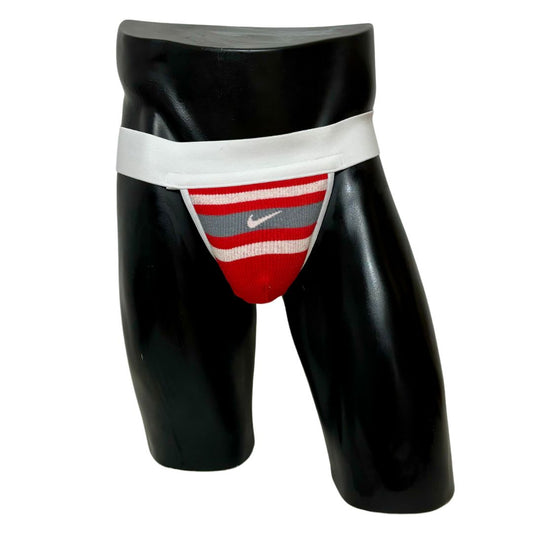 Nike Retro Red/Gray Logo Socks Jockstrap/Thong