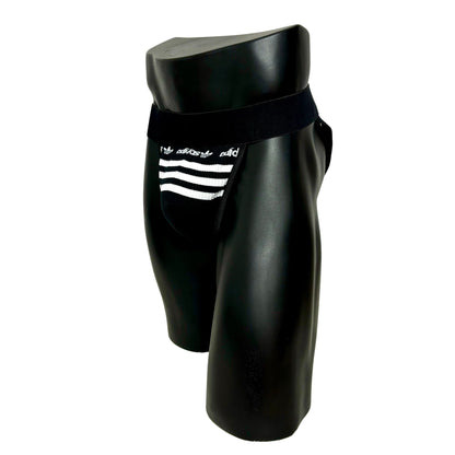 Adidas Originals Black Logo Socks Jockstrap/Thong