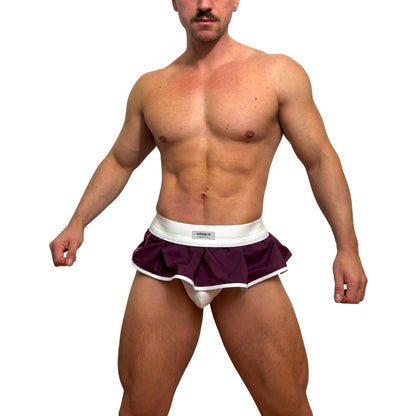 Adidas Logo All Over Purple Skirt Jock/Thong