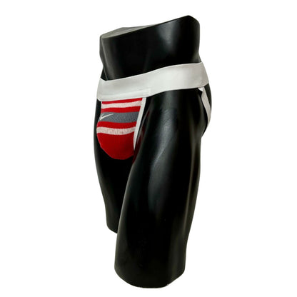 Nike Retro Red/Gray Logo Socks Jockstrap/Thong