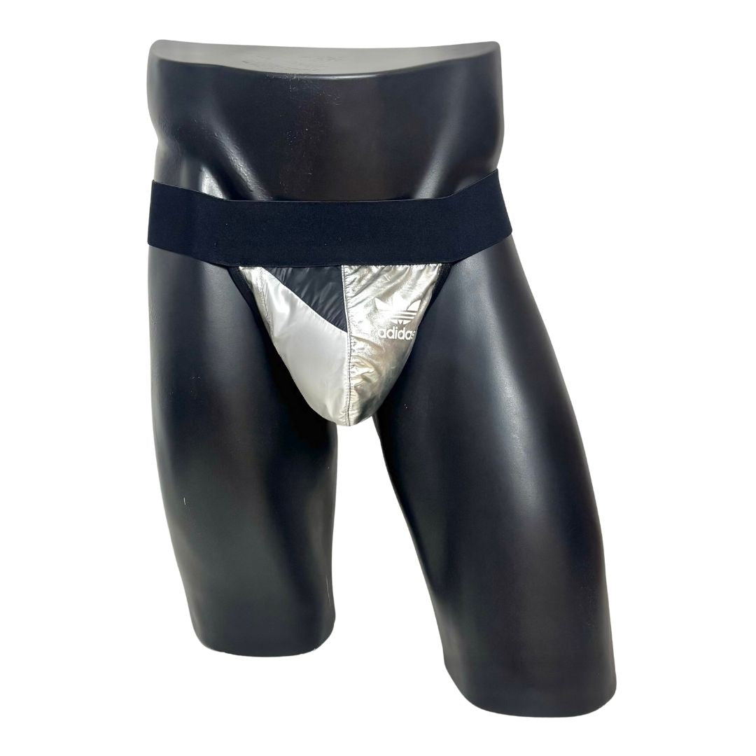 Adidas Originals Side Logo Silver Pocket Jockstrap/Thong