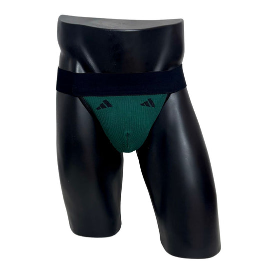 Adidas Sport Logo Green Socks Jockstrap/Thong