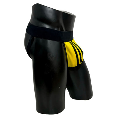 Adidas Originals Three Stripes Yellow Socks Jockstrap/Thong
