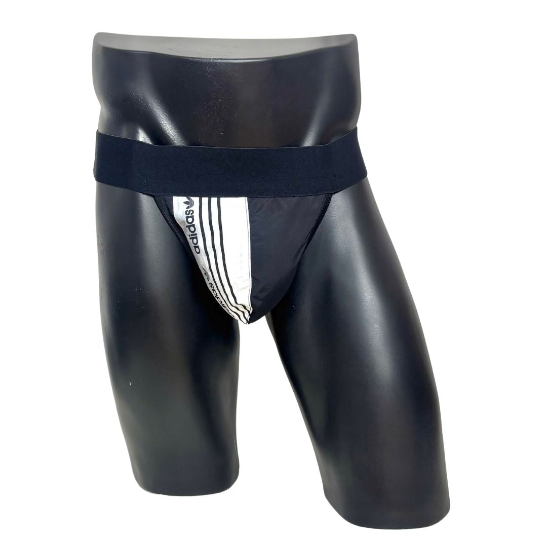 Adidas Originals 3 Stripes Side Logo Black/White Jockstrap/Thong 3.0