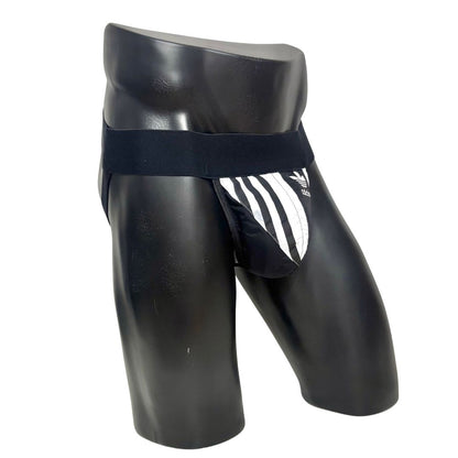 Adidas 3 Stripes Originals Side Logo Black/White Jockstrap/Thong