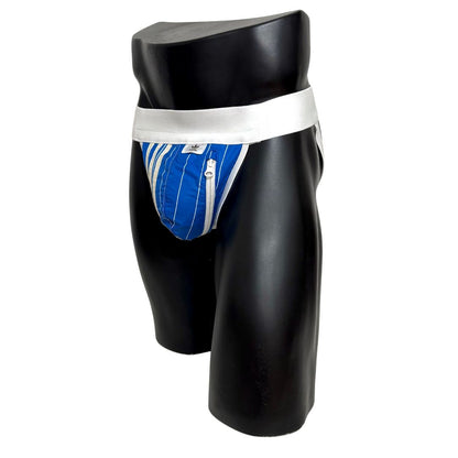Adidas 3 Stripes Blue Pocket Jockstrap/Thong