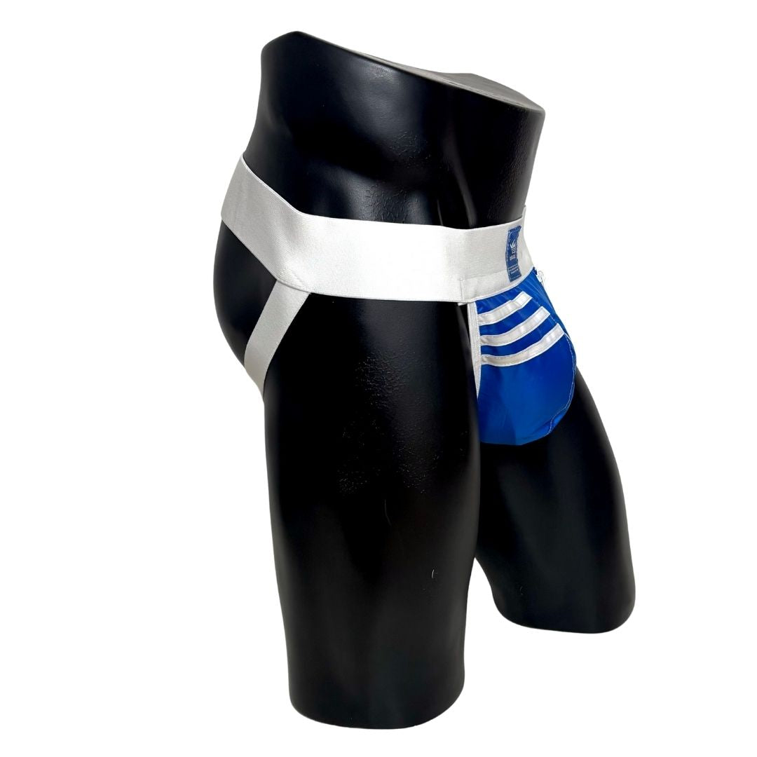 Adidas 3 Stripes Royal Blue Pocket Jockstrap/Thong 4.0